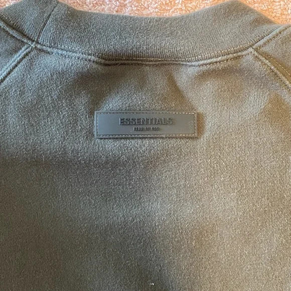 Essentials Fear Of God Crewneck Off Black Small Sweater - Picture 5 of 5